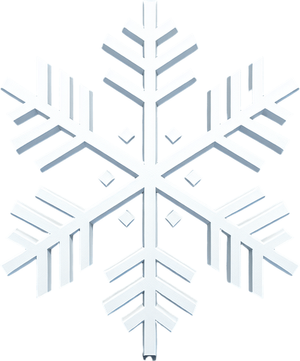 basic snowflake. white

Single Game Texture. In-Game asset. 2d. Blank background. High contrast. No shadows.