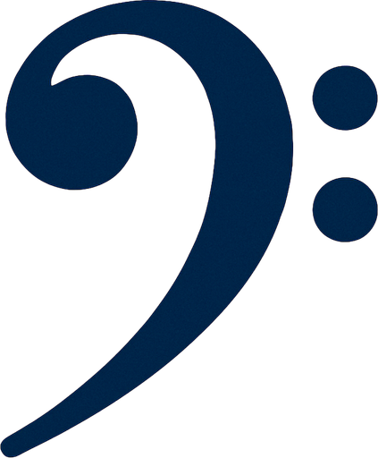 Clave de fa.
In-Game asset.  2d.  High contrast.  No shadows