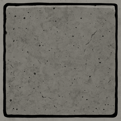 düz gri beton
In-Game asset.  2d.  High contrast.  No shadows