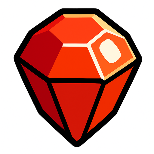 Gema.
In-Game asset.  2d.  High contrast.  No shadows