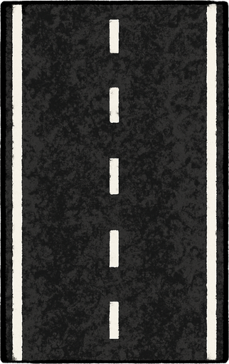 asphalt road.
In-Game asset.  2d.  High contrast.  No shadows