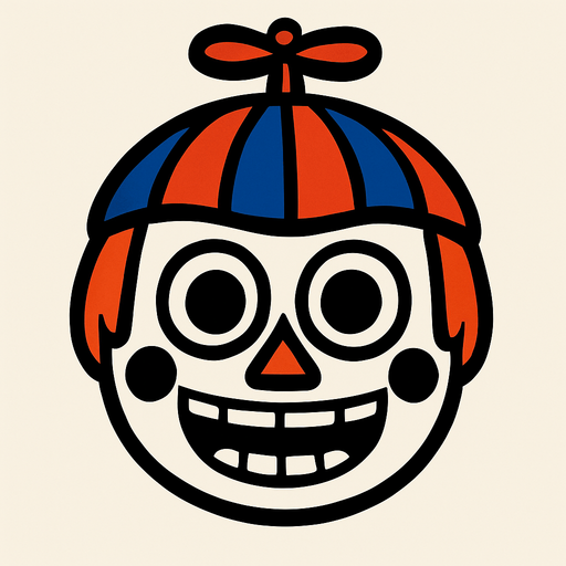 balloon boy head.
In-Game asset.  2d.  High contrast.  No shadows