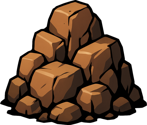 kayalık.
In-Game asset.  2d.  High contrast.  No shadows