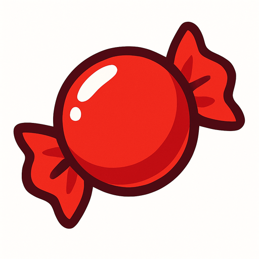 Red Candy.
In-Game asset.  2d.  High contrast.  No shadows