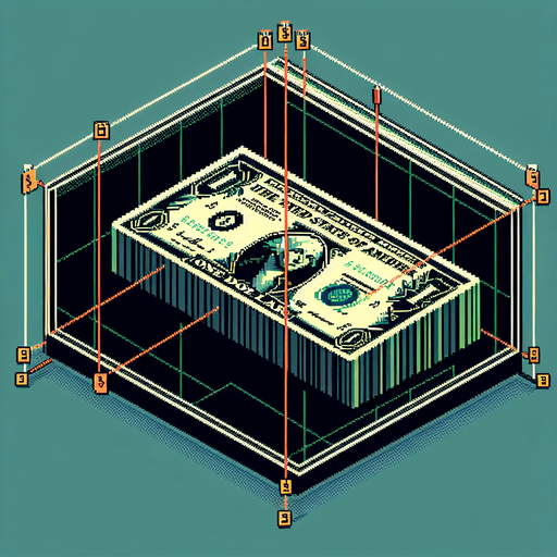 Dollar bill. Perspective.
video game sprite