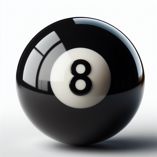 the 8 balls from pool.
In-Game asset. Blank background. High contrast.