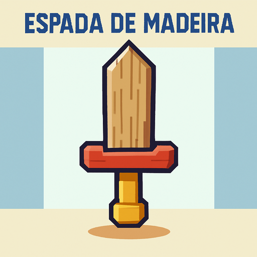 ESPADA DE MADEIRA Estilo pokémon e Digimon