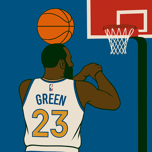 Change picture so his hands are down preparing to shoot