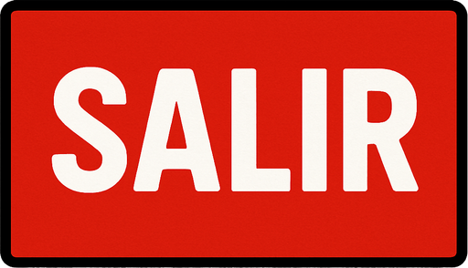 crea un rectangulo rojo que diga salir, simple.
In-Game asset.  2d.  High contrast.  No shadows