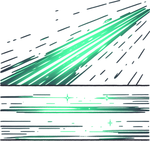 green laser.
Single Game Texture.  In-Game asset.  2d.  Blank background.  High contrast.  No shadows