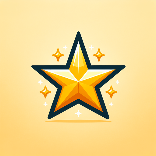 Simple yellow star.
Single Game Texture.  In-Game asset.  2d.  Blank background.  High contrast.  No shadows