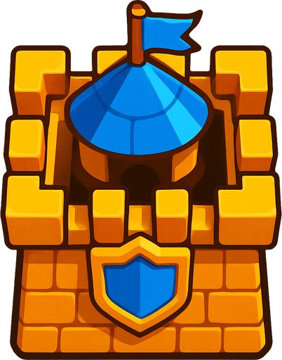 Tam yukarıdan bakılan bir kule clash royaledeki gibi.
In-Game asset.  2d.  High contrast.  No shadows