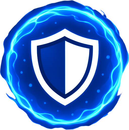 shield icon inside of a blue energy 
bubble.
In-Game asset.  2d.  High contrast.  No shadows