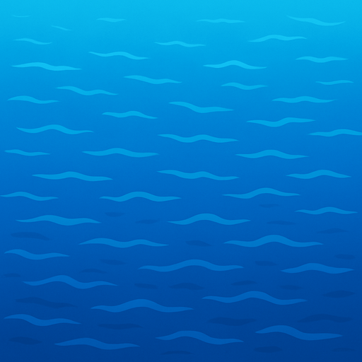 Above water background image showing gradient of light to dark blue starting at the top. Looking straight down from high above..
In-Game asset.  2d.  High contrast.  No shadows