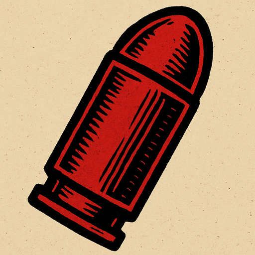 Make me a enemy bullet for RDR2.
In-Game asset.  2d.  High contrast.  No shadows