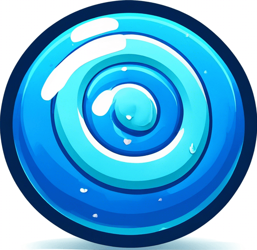 Blue circular candy