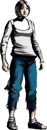 Girl wearing a skirt