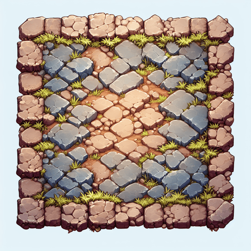 guzel zemin 
tasli falan.
Single Game Texture.  In-Game asset.  2d.  Blank background.  High contrast.  No shadows