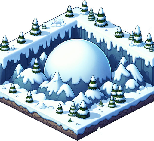 Задний фон из снега. Мультяшный.
Под землей.

Single Game Texture.  In-Game asset.  2d.  Blank background.  High contrast.  No shadows