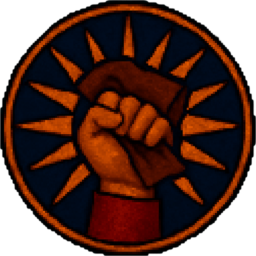 A hand with a piece of leather