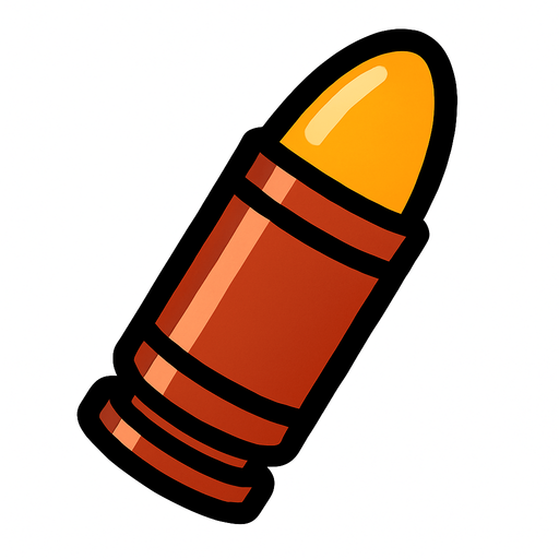 mermi.
In-Game asset.  2d.  High contrast.  No shadows