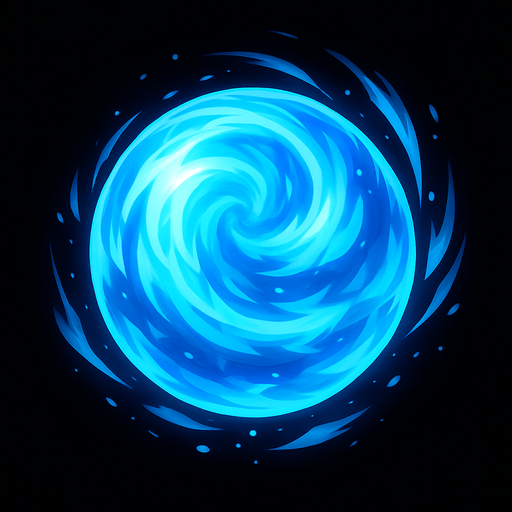 Airball of dragon shout. sphere. HD colors..
In-Game asset.  2d.  High contrast.  No shadows