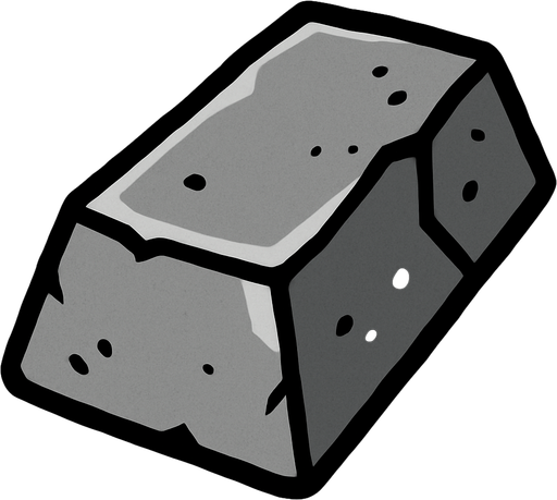 Make a 2D top down flat image of Metal.
In-Game asset.  2d.  High contrast.  No shadows