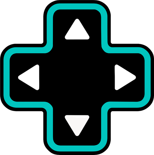 dpad.
In-Game asset.  2d.  High contrast.  No shadows