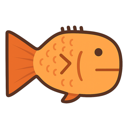Fish. No background. Transparent background. Blank background. No shadows. 2d. In-Game asset. flat