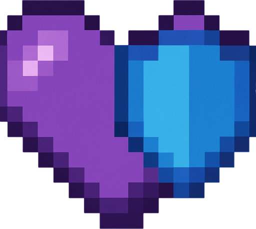 heart with blue shield