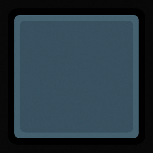 Greyish blue square.
In-Game asset.  2d.  High contrast.  No shadows