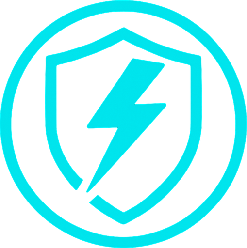 an Symbol for an Shield Force shield of electric power.
In-Game asset.  2d.  High contrast.  No shadows