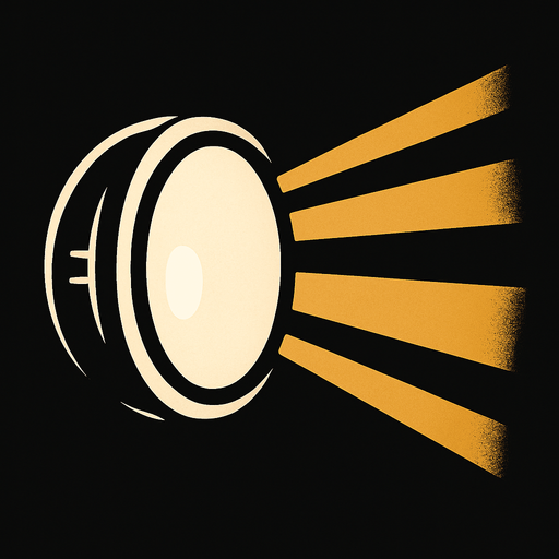 far ışığı yansıması.
In-Game asset.  2d.  High contrast.  No shadows