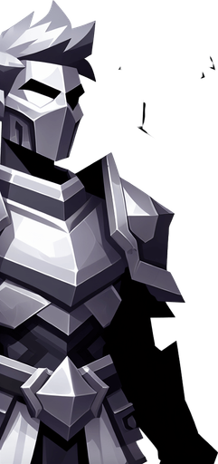 hero.
Single Game Texture.  In-Game asset.  2d.  Blank background.  High contrast.  No shadows