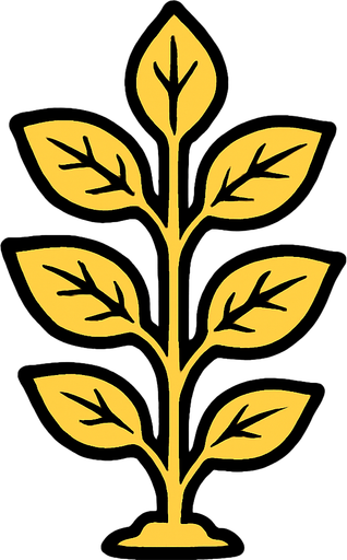 A plant.
In-Game asset.  2d.  High contrast.  No shadows. Very simple