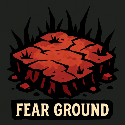 Fear ground.
In-Game asset.  2d.  High contrast.  No shadows