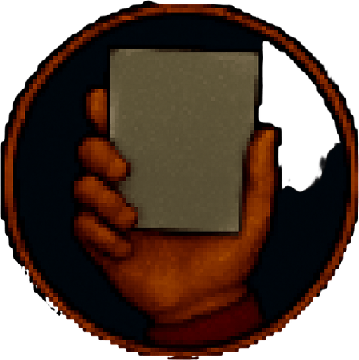 A hand with a piece of opaque plastic