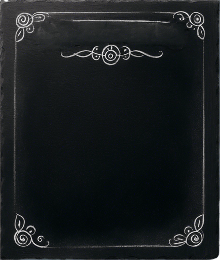 "RULES" handwritten in chalk