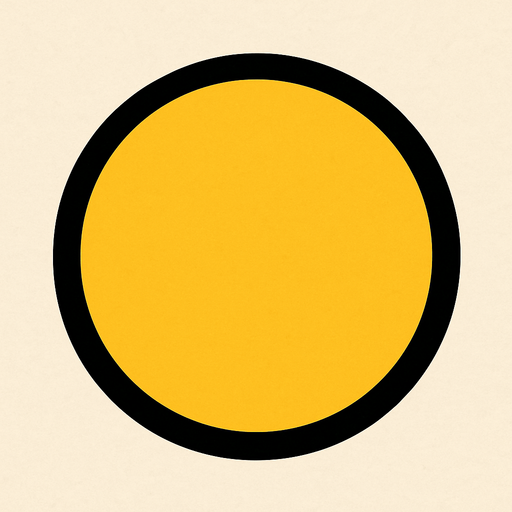 Circle.
In-Game asset.  2d.  High contrast.  No shadows