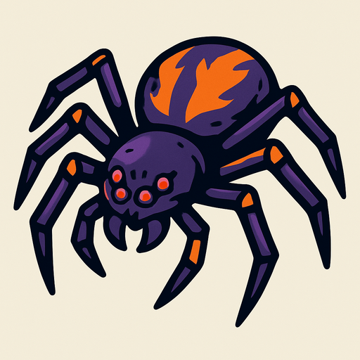 Araignée.
In-Game asset.  2d.  High contrast.  No shadows