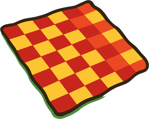 picnic rug bg.
In-Game asset.  2d.  High contrast.  No shadows