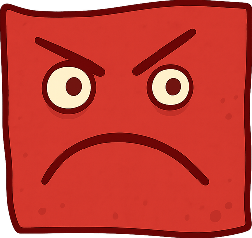 A red MONSTER
. No background. Transparent background. Blank background. No shadows. 2d. In-Game asset. flat