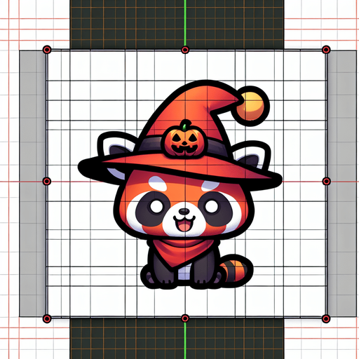 Give to the red panda a halloween hat..
Single Game Texture. In-Game asset. 2d. Blank background. High contrast. No shadows.