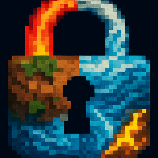 Haz este candando con los 5 ewlementos, fuego tierra, agua, aire, energia