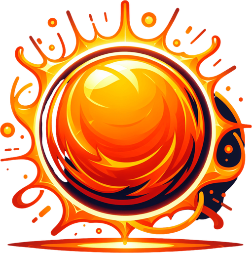 create a round bright orange energy orb.
Single Game Texture. In-Game asset. 2d. Blank background. High contrast. No shadows.