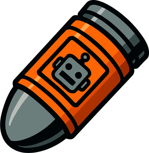 robot ammo.
In-Game asset.  2d.  High contrast.  No shadows