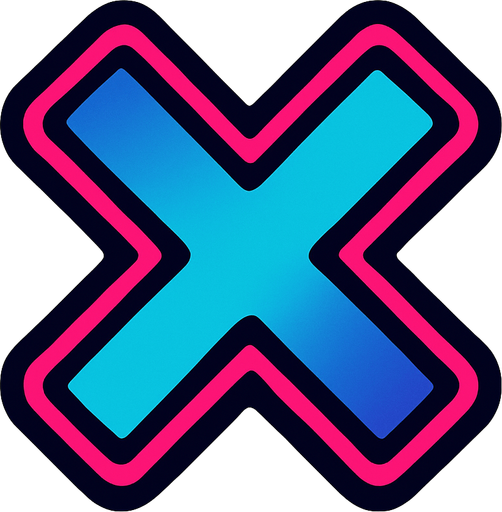 Cool X.
In-Game asset.  2d.  High contrast.  No shadows