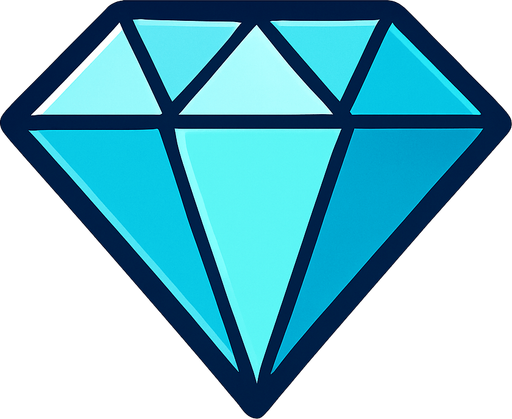 diamond.
In-Game asset.  2d.  High contrast.  No shadows