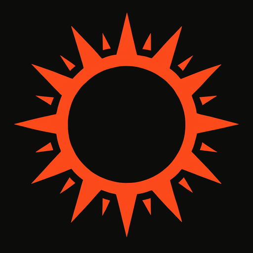 circular spike.
In-Game asset.  2d.  High contrast.  No shadows