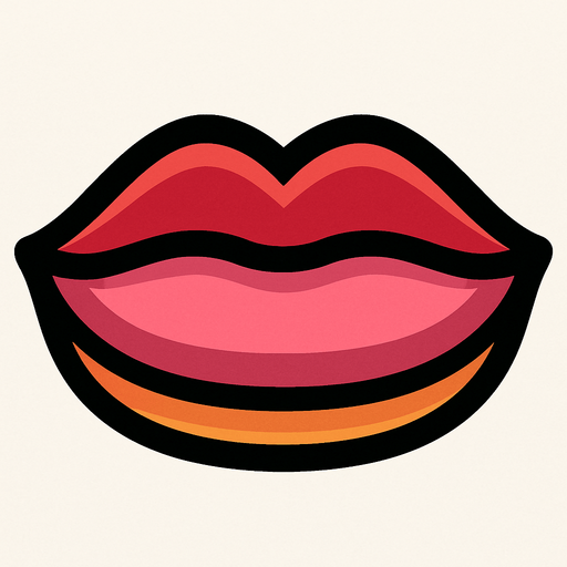 Closed mouth.
In-Game asset.  2d.  High contrast.  No shadows